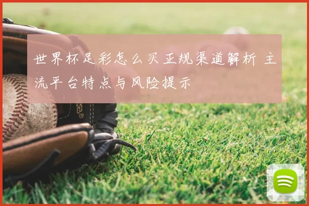 世界杯足彩怎么买正规渠道解析 主流平台特点与风险提示